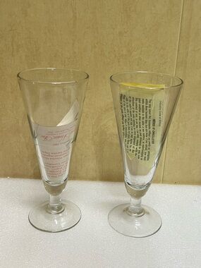 2 Princess House Pilsner Beer Glasses